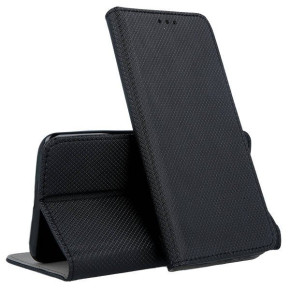 Кожен калъф тефтер и стойка Magnetic FLEXI Book Style за Nokia 1.4 черен